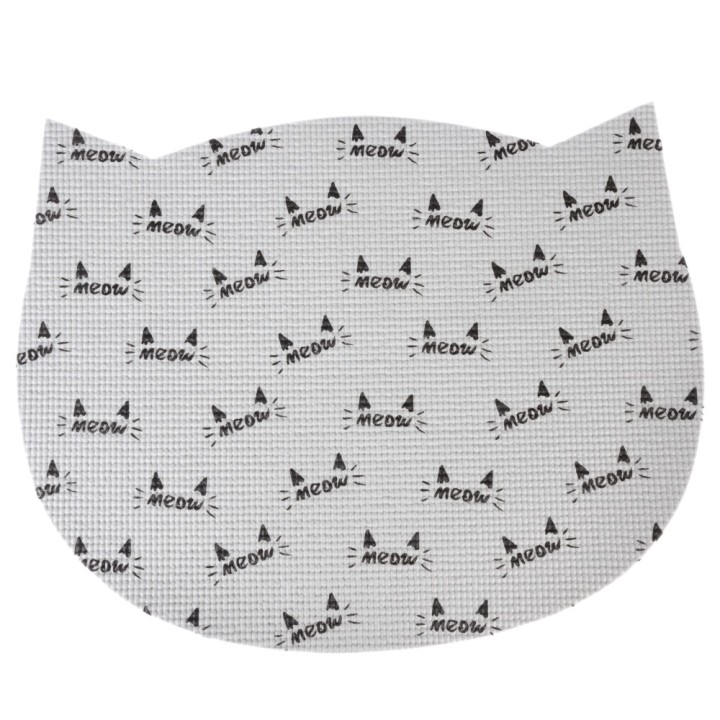 zooplus Basics Napfunterlage in Katzenform - L 48,2 x B 38 x H 0,5 cm