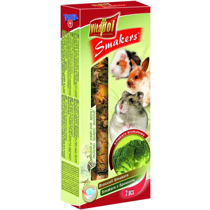 VITAPOL Smakers für Nagetiere Brokkoli 2 Stück
