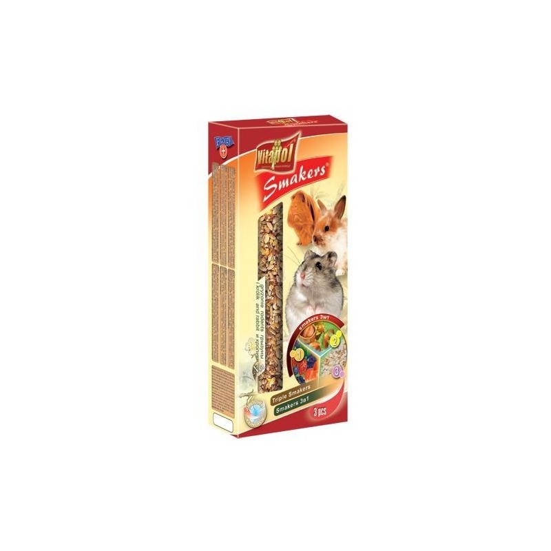VITAPOL Smakers Snack für Nager und Kaninchen 120g
