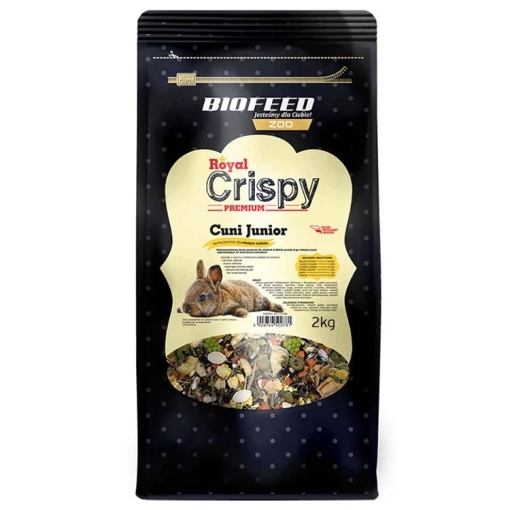 BIOFEED Royal Crispy Premiumfutter für junge Kaninchen 2 kg