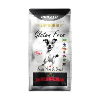 BIOFEED EUPHORIA Gluten Free mit Rindfleisch für Mini-Welpen und Welpen kleiner Rassen 12 kg