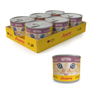 JOSERA Kitten Huhn Nassfutter für Kätzchen 200 g Dose 6+1 GRATIS!