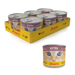 JOSERA Kitten Huhn Nassfutter für Kätzchen 200 g Dose 6+1 GRATIS!