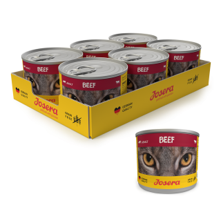 JOSERA Cat Rind Nassfutter für Katzen 200 g Dose 6+1 GRATIS!