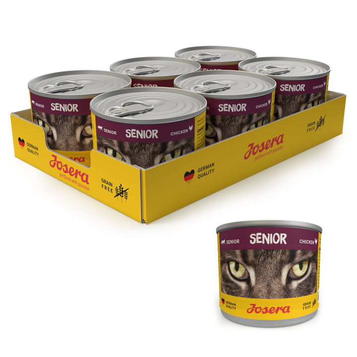 JOSERA Cat Senior Nassfutter für ältere Katzen 200 g Dose 6+1 GRATIS!