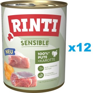RINTI Sensible Pute mit Karotte 12x800 g