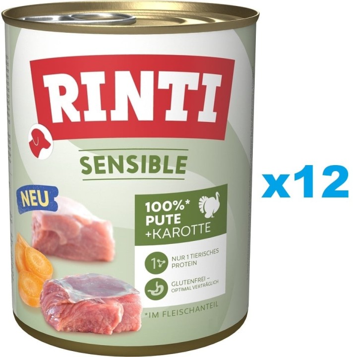 RINTI Sensible Pute mit Karotte 12x800 g