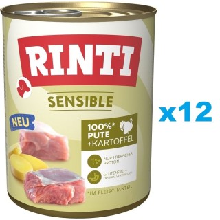 RINTI Sensible Pute mit Kartoffel 12x800g