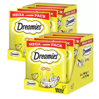 DREAMIES Mega Pack 8x180 g Katzensnacks mit Käse