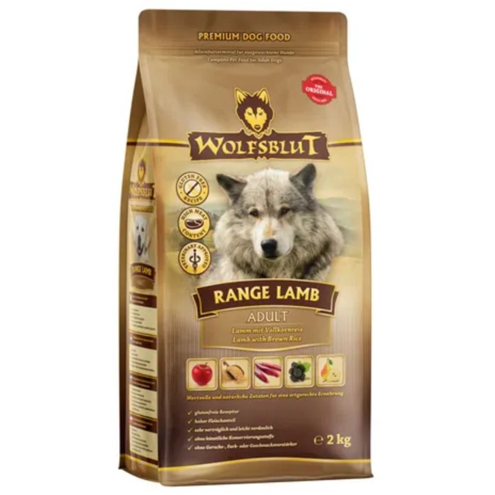 WOLFSBLUT Hundetrockenfutter Range Lamb Lamm & Reis - 2 kg