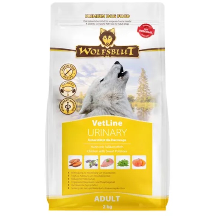 WOLFSBLUT Hundetrockenfutter VetLine Urinary - 2 kg