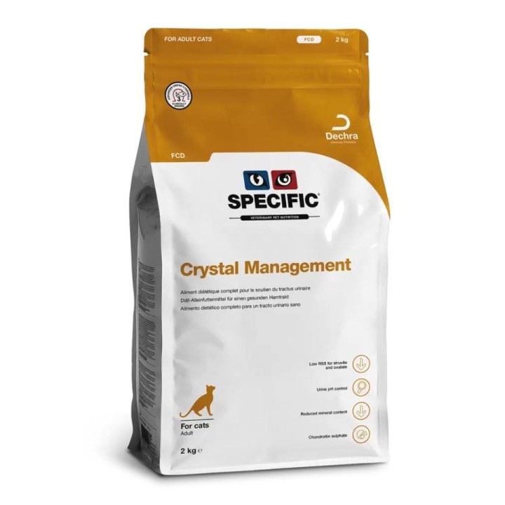 SPECIFIC Cat FCD Crystal Management: Anti-Struvit-Futter für Katzen 2 kg