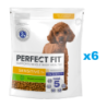 PERFECT FIT Sensitive 1+ 6x825g: Trockenvollnahrung mit Truthahn für adulte Hunde kleiner Rassen