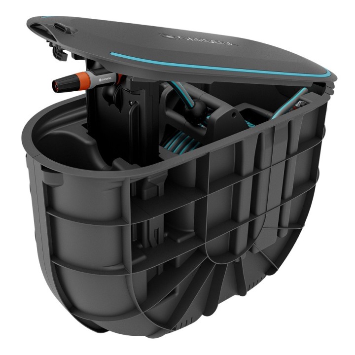 GARDENA RollUp M Unterflur-Schlauchtrommel mit 20 m Schlauch