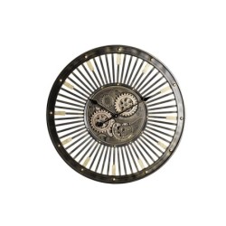 Wanduhr DKD Home Decor Schwarz Gold Eisen Vintage 65 x 6,7 x 65 cm