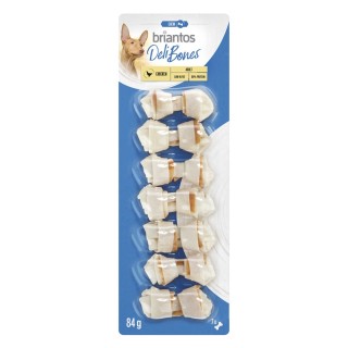 Briantos Deli Bones Chicken knotted 7 x 5 cm für Hunde - Sparpaket 21 x 5 cm (252 g)