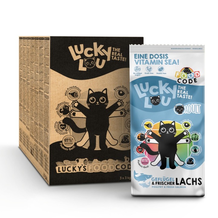 Lucky Lou Adult Geflügel & Lachs - 9 kg