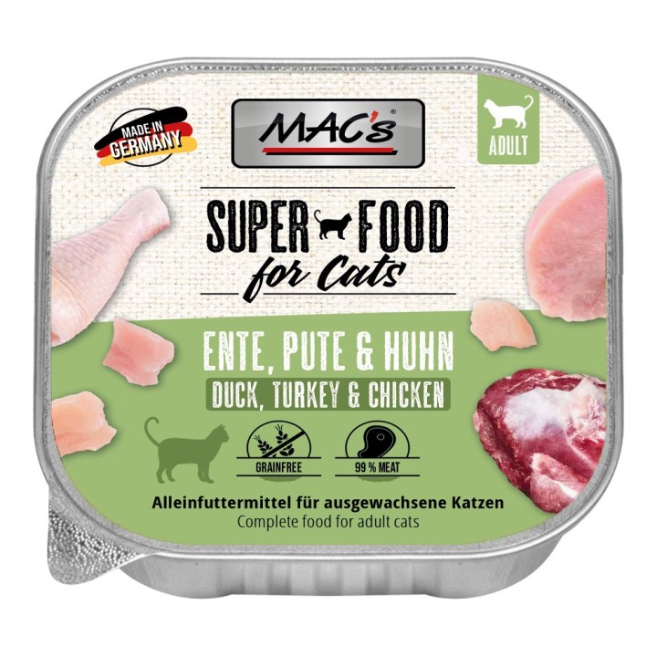 MAC's Cat Schale 16 x 100 g - Ente, Pute & Huhn