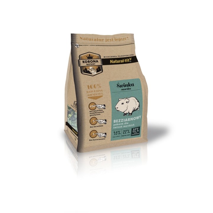 NATURAL-VIT Korona Natury Alleinfuttermischung für Meerschweinchen 750 g