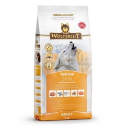 WOLFSBLUT VetLine Skin &amp, Coat Diätfuttermittel für Hunde zur Unterstützung von Haut und Fell 12 kg