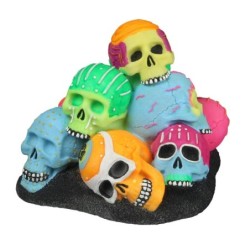 Aquariumdekoration Totenköpfe Stapel Aqua Della Dia De Los Muertos