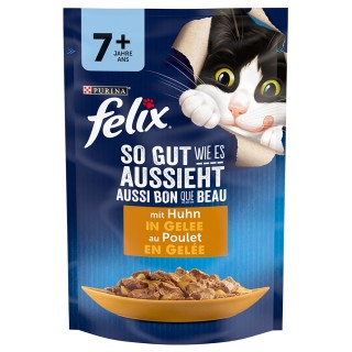 Felix "So gut wie es aussieht" Senior Pouches 26 x 85 g - Huhn