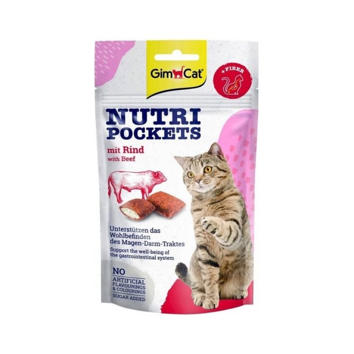 GIMCAT Nutri Pockets with Beef 60 g