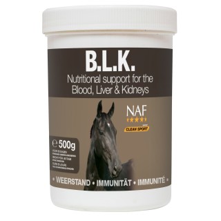 Nahrungsergänzungsmittel für Pferde NAF BLK