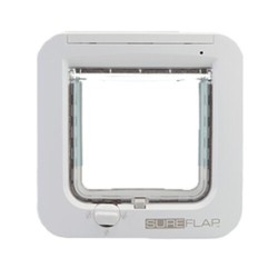 SureFlap-Mikrochip-Katzenklappe – Grau/Weiß