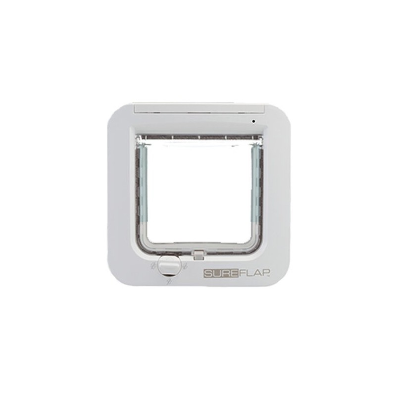 SureFlap-Mikrochip-Katzenklappe – Grau/Weiß