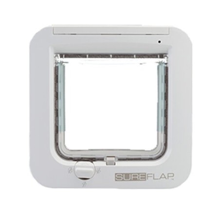 SureFlap-Mikrochip-Katzenklappe – Grau/Weiß