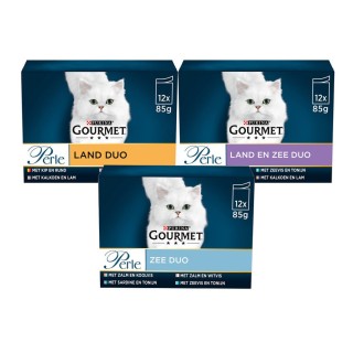 Gourmet Perle Duo Mini Filets - Meer - 12 x 85 g