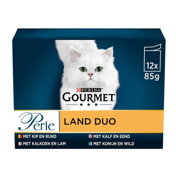 Gourmet Perle Duo Mini Filets - Land und Meer - 12 x 85 g