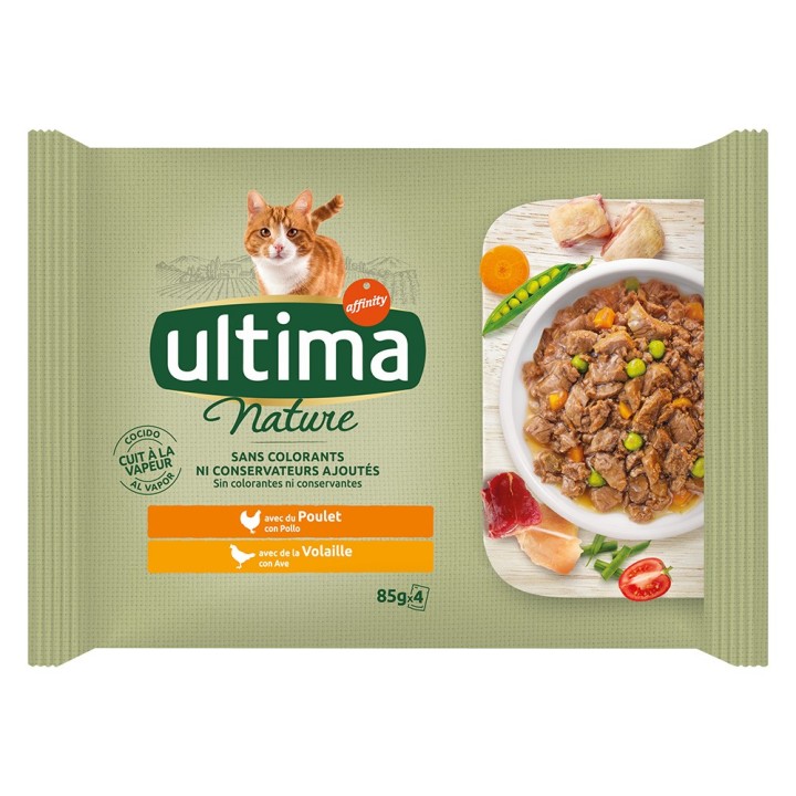 Ultima Cat Nature 4 x 85 g - Geflügel