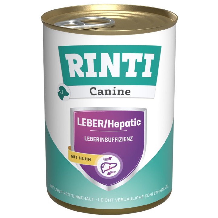 RINTI Canine Leber/Hepatic mit Huhn - 12 x 400 g