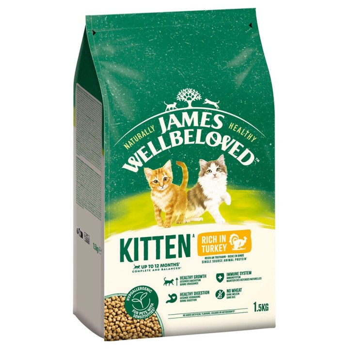 James Wellbeloved Kitten Hypoallergenic Truthahn & Reis - 1,5 kg