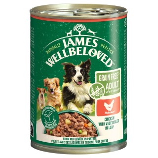 James Wellbeloved Adult Dog Grain Free Hypoallergenic Huhn in Pastete - 6 x 400 g
