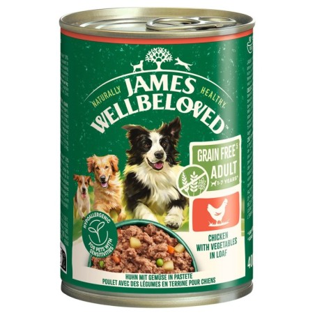 James Wellbeloved Adult Dog Grain Free Hypoallergenic Huhn in Pastete - 6 x 400 g