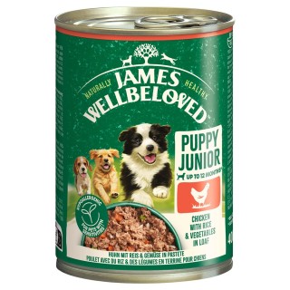 James Wellbeloved Junior Dog Hypoallergenic Huhn in Pastete -  6 x 400 g