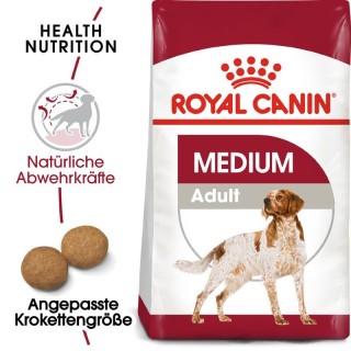 ROYAL CANIN MEDIUM Adult Trockenfutter für mittelgroße Hunde 30kg (2 x 15kg)