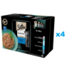 SHEBA Selection 48x85 g: Nassvollnahrung für adulte Katzen mit Lachs und schwarzem Kabeljau, Weißfisch, Meeresfisch, Kabeljau