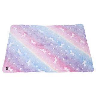 TIAKI Kuscheldecke Glowing Unicorns - L 100 x B 70 cm