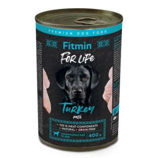 Sparpaket Fitmin Dog For Life 12 x 400 g - Truthahn