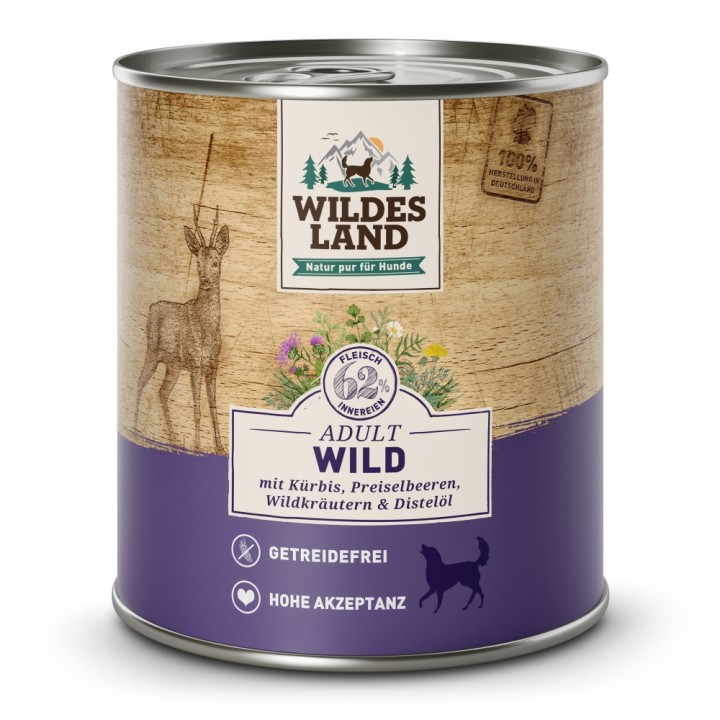Wildes Land | Wild mit Kürbis | Classic Adult | 30 x 800 g