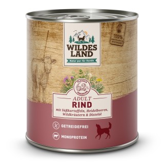 Wildes Land | Rind mit Süßkartoffel | Classic Adult | 30 x 800 g
