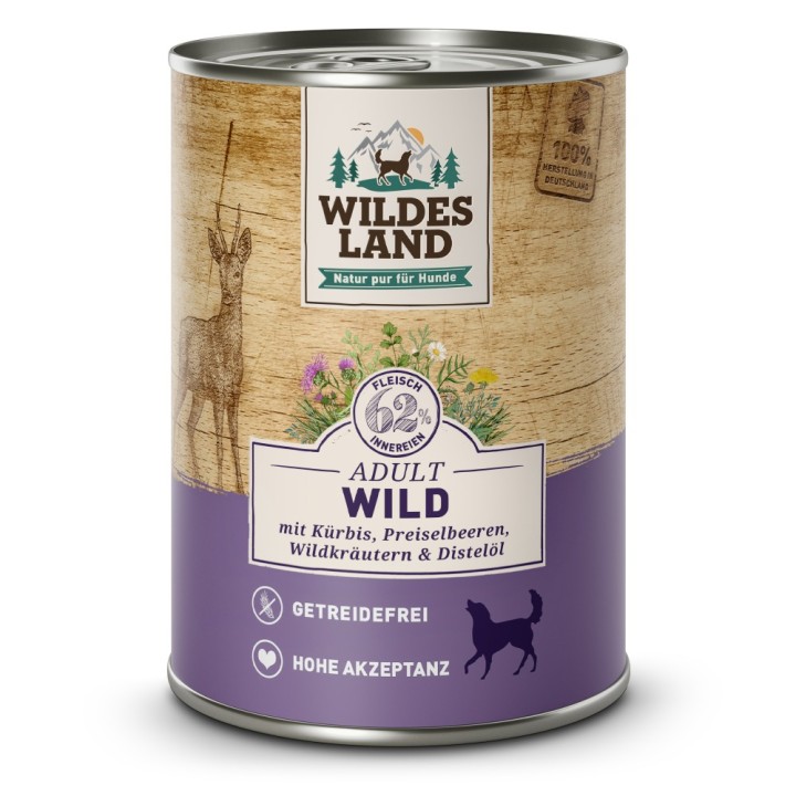 Wildes Land | Wild mit Kürbis | Classic Adult | 30 x 400 g