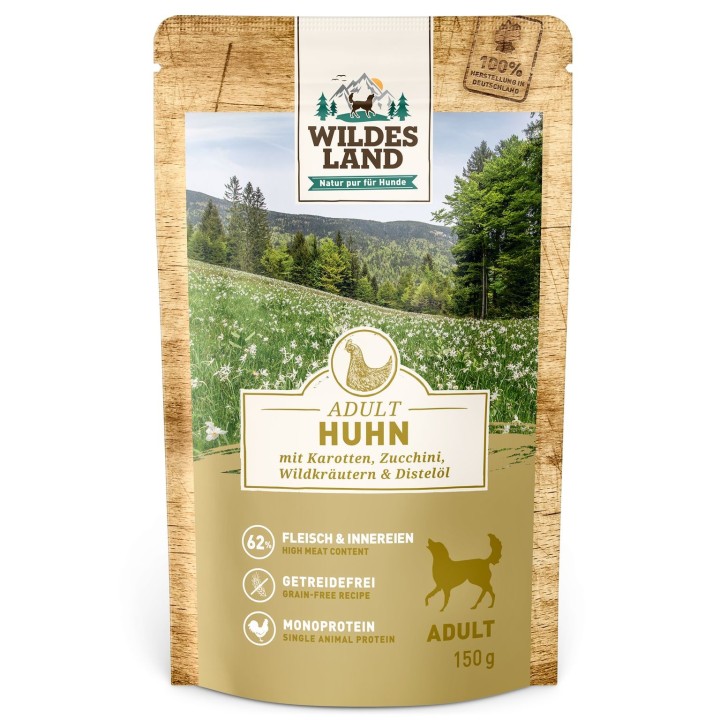 Wildes Land | Huhn mit Karotte | Classic Adult | 40 x 150 g