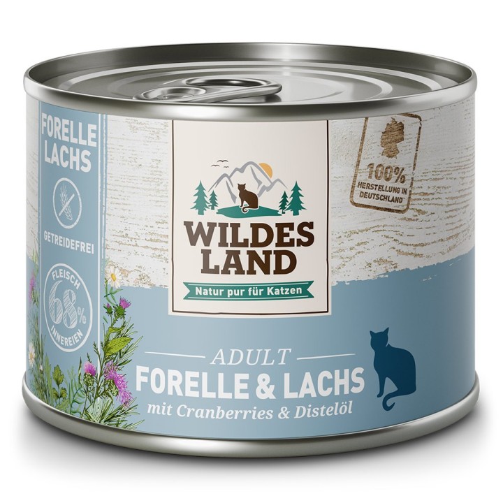 Wildes Land | Forelle und Lachs | Classic Adult | 30 x 185 g