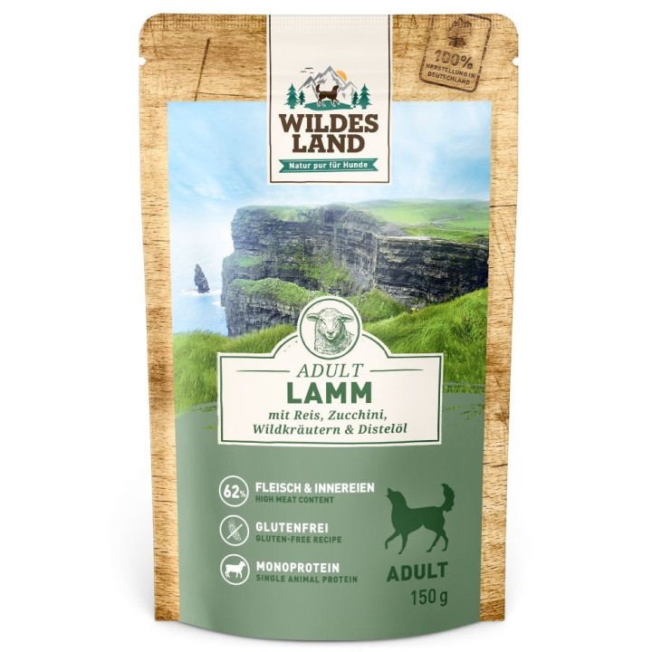 Wildes Land | Lamm mit Reis | Classic Adult | 40 x 150 g
