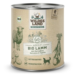 Wildes Land | Lamm mit Kartoffeln & Karotten | BIO Adult | 30 x 800 g